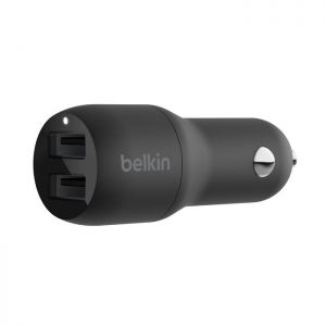 Belkin / BoostCharge Dual USB-A Car Charger 24W Black