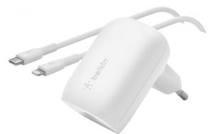 Belkin / BoostCharge USB-C/Lightning PD 30W Wall Charger White