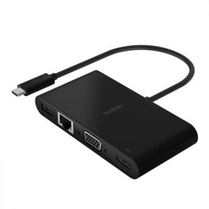 Belkin / USB-C Multimedia + Charge Adapter 100W Black