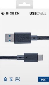 Bigben Interactive / PS5 USB-C Charging and Data Cable 3m Black