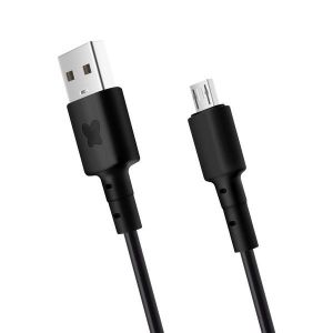 Bonbon / DBone data and charging cable with USB/micro USB connectors,  1 meter,  black