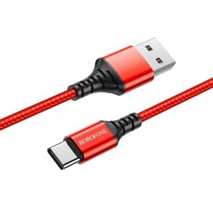 BOROFONE / BX54 Strong & Resistant to pull USB-C Charging Data cable 1m Red