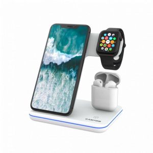 Canyon / WS-302 3-in-1 Wireless charging station for gadgets supporting QI technology White