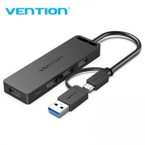  / VENTION 4-Port USB 3.0 Hub with USB-C & USB 3.0 0.15M