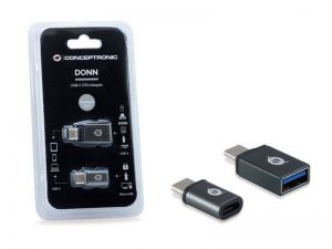 Conceptronic  / DONN04G USB-C OTG Adapter (2-Pack) (USB-C to USB-A & USB-C to microUSB)