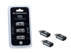 Conceptronic  / DONN05G USB-C to Micro USB OTG Adapter (3-Pack)