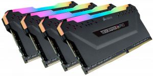 Corsair / 128GB DDR4 3200MHz Kit(4x32GB) Vengeance RGB Pro Black