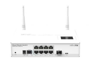  / MikroTik CRS109-8G-1S-2HnD-IN 8port GbE LAN SFP uplink 802.11b/g/n Cloud Router Switch