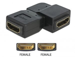 DeLock / adapter HDMI famale to HDMI famale Black