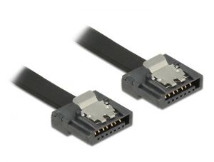 DeLock / Cable SATA FLEXI 6 Gb/s 100 cm Black metal