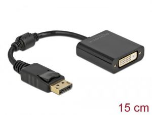 DeLock / DisplayPort 1.1 male to DVI female Passive Adapter Black
