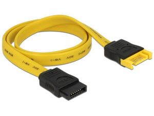 DeLock / Extension cable SATA 6 Gb/s male > SATA female 50cm Yellow