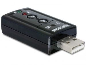 DeLock / External USB 2.0 Sound Adapter Virtual 7.1 24 bit /96kHz with S/PDIF