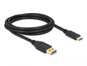 DeLock / SuperSpeed USB (USB3.2 Gen1) Cable Type-A to USB Type-C 2m Black
