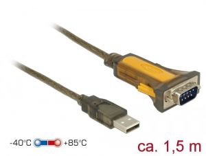 DeLock / USB 2.0 Type-A male > 1xSerial RS-232 DB9 extended temperature range