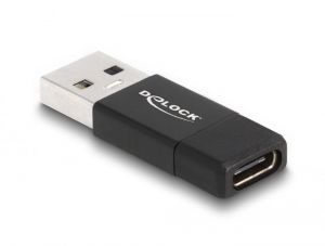 DeLock / USB 3.2 Gen 2 Adapter USB Type-A male to USB Type-C female Black