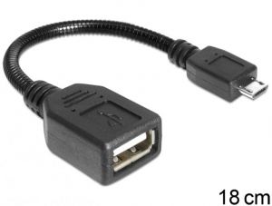 DeLock / USB micro-B male > USB 2.0-A female OTG flexible