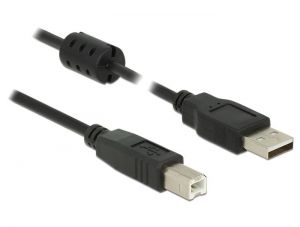 DeLock / USB2.0 Type-A male > USB2.0 Type-B male 1m kbel Black