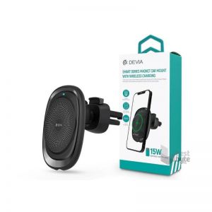 Devia / ST362200 Magnet Car Mount with Wireless Charger Black