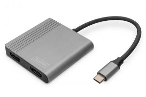 Digitus / DA-70828 USB Type-C 4K 2-in-1 HDMI Graphics Adapter Space Grey
