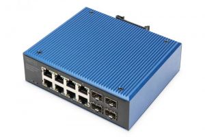 Digitus / Industrial 8+4 -Port Gigabit Ethernet PoE Switch