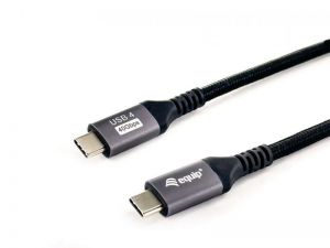 EQuip / USB-C 4 Gen3 to USB-C 100W cable 1, 2m Black