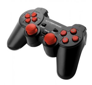 Esperanza / Trooper USB gamepad Black/Red PC/PS3