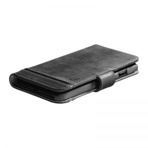 FIXED / Cellularline Supreme book-type premium leather case for Apple iPhone 14 MAX,  black