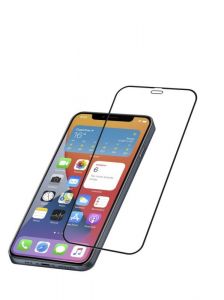 Cellularline / Protective tempered glass for full screen CAPSULE for Apple iPhone 12 Max/12 Pro,  black