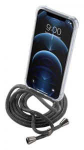 Cellularline / Transparent back cover Neck-Case with black drawstring for Apple iPhone 12 PRO