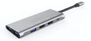 Gembird / A-CM-COMBO3-01 USB Type-C 3-in1 Multi-Port Adapter