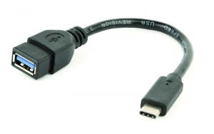Gembird / A-OTG-CMAF3-01 USB3.0 OTG Type-C adapter cable Black