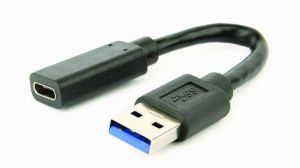 Gembird / A-USB3-AMCF-01 USB 3.1 AM to Type-C female adapter cable 10cm Black