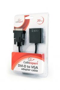 Gembird / AB-DVID-VGAF-01 DVI-D to VGA adapter cable blister Black