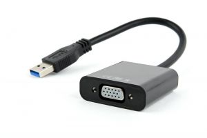 Gembird / AB-U3M-VGAF-01 USB3.0 to VGA video adapter Black