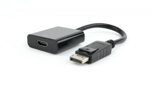 Gembird / DisplayPort to HDMI adapter cable Black