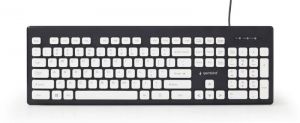 Gembird / KB-CH-01 Chocolate keyboard Black US