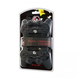 Gembird / JPD-UDV2-01 Dual Vibration Gamepad Black