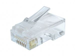 Gembird / RJ45/LC-8P8C-002/10 Modular plug 8P8C for solid CAT6 LAN cable UTP 10 pcs per bag