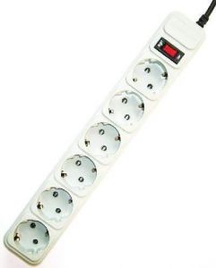 Gembird / Surge protector 6 sockets 3m White