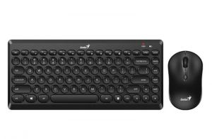 Genius / LuxeMate Q8000 Stylish Wireless Keyboard & Mouse Combo Black HU