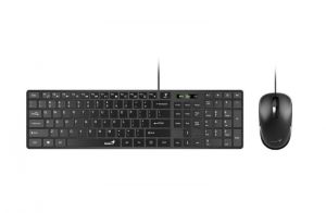Genius / SlimStar C126 Wired keyboard + mouse Black HU