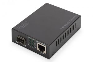 Digitus / Gigabit Ethernet PoE+ Media Converter,  SFP