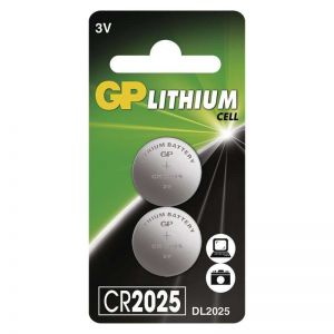 GP / CR2025 Lithium Gombelem 2db/csomag