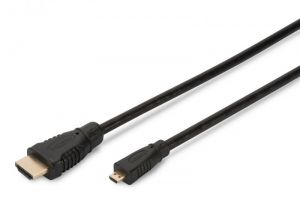 Assmann / HDMI High Speed connection cable,  type D - A
