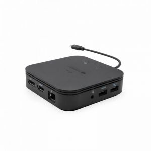 I-TEC / Thunderbolt 3 Travel Dock Dual 4K Display with Power Delivery 60W + i-tec Universal Charger 77 W Black