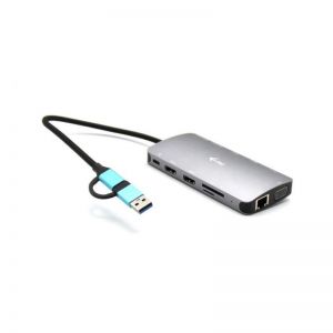 I-TEC / USB 3.0 USB-C/Thunderbolt 3x Display Metal Nano Dock with LAN + Power Delivery 100 W