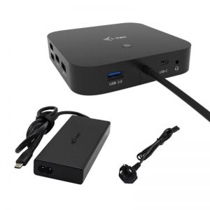 I-TEC / USB-C Dual Display Docking Station with Power Delivery 100 W + i-tec Universal Charger 100 W