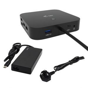 I-TEC / USB-C HDMI DP Docking Station with Power Delivery 65W + i-tec Universal Charger 77 W