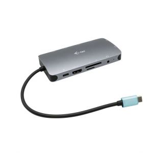 I-TEC / USB-C Travel Nano Dock HDMI/VGA with LAN+Power Delivery 100W Grey